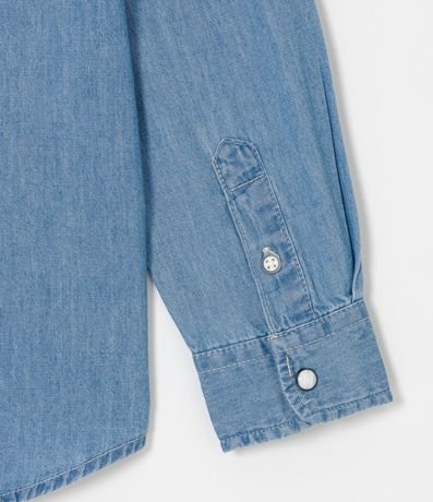 Camisa Infantil en Jeans con Bolsillos Delanteros - Talle 5 a 14 años 4