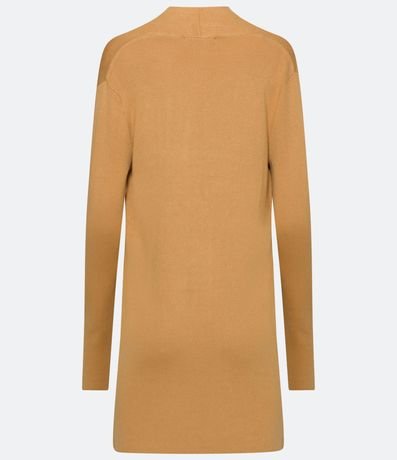 Cardigan Alargado Básico de Punto con Bolsillos 6