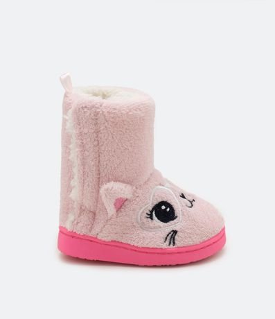 Pantunfla Bota Infantil con Bordado de Gatita - Talle 1 a 5 años 2