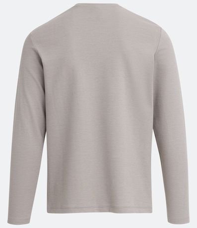 Remera Slim Manga Larga Acanelada 2