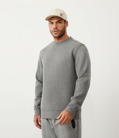 Buzo Deportivo con Cuello Redondo y Etiqueta Aplicada 5