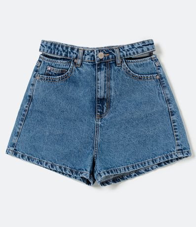 Short Mom Jeans con Detalle Hueco na Cintura 5