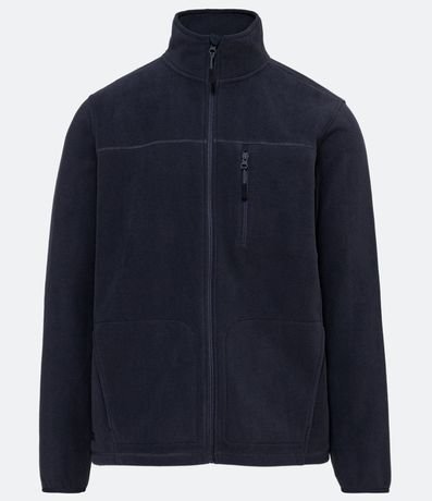 Campera Deportiva en Fleece con Cierre y Bolsillos 6