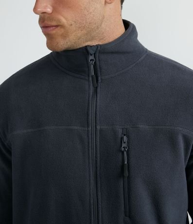 Campera Deportiva en Fleece con Cierre y Bolsillos 3