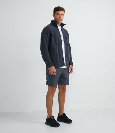 Campera Deportiva en Fleece con Cierre y Bolsillos 5