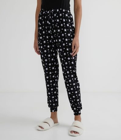 Pantalón de Pijama con Estampado de Estrellas 1
