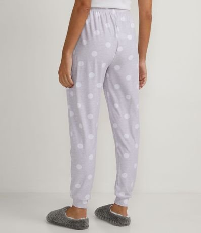 Pantalón de Pijama con Estampado Lunares y Tacto Suave 2