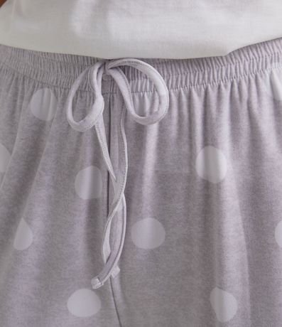 Pantalón de Pijama con Estampado Lunares y Tacto Suave 3