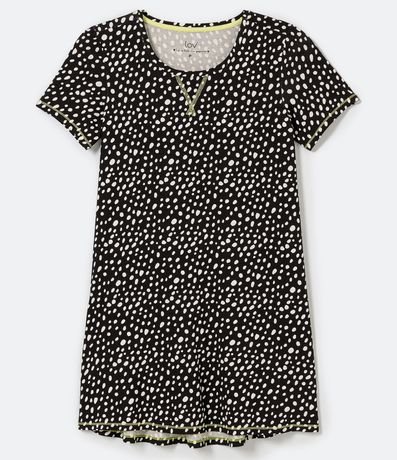 Camisón Manga Corta en Viscolycra con Costura Trenzada 4