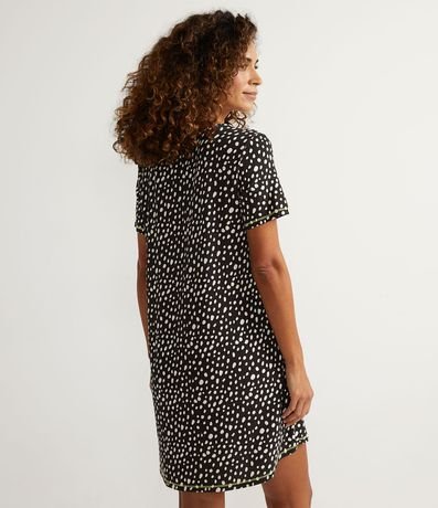 Camisón Manga Corta en Viscolycra con Costura Trenzada 2