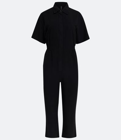 Mono en Viscosa con Abertura Frontal y Manga Corta 6