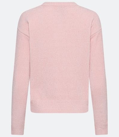 Blusa en Punto Chenille con Detalles Acanelados 6