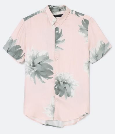 Camisa Manga Corta en Viscosa con Estampado Floral 1