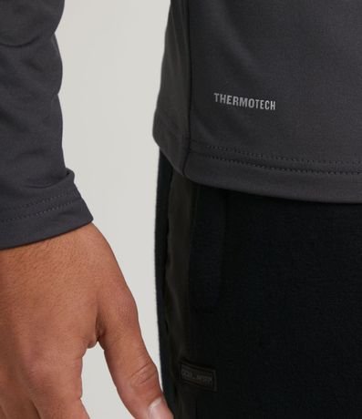 Remera Deportiva Térmica con Cuelo Alto y Manga Larga 5