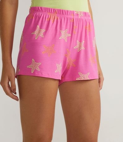 Pijama Short Doll con Blusa de Tirante y Short de Estrellas del Mar 4