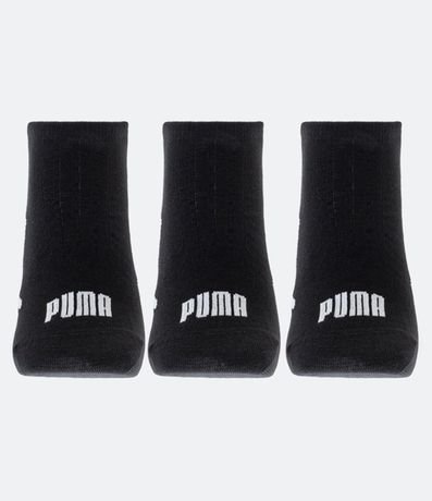 Kit 03 Medias Caña Corta en Algodón Puma 5