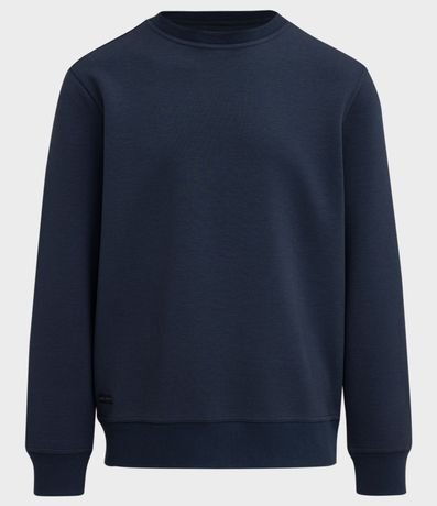 Buzo Deportivo con Cuello Redondo y Etiqueta Aplicada 6