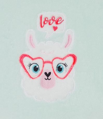 Pijama Largo Infantil Fleece Llama Love - Talle 5 a 14 años 2