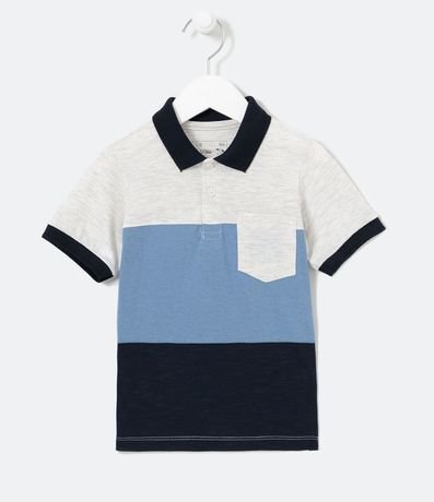 Camiseta Infantil Cuello Polo y Recortes - Tam 1 a 5 años 1