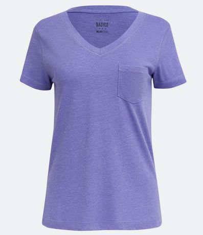 Blusa Básica en Algodón con Pequeño Bolsillo Delantero 4