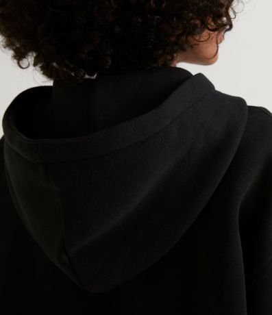 Buzo en Algodón con Capucha y Abertura Frontal con Cremallera 4