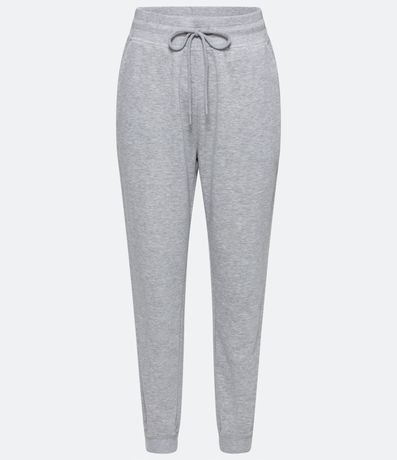 Pantalón Jogger en Algodón con Cintura Elástica y Cordón
