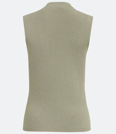 Blusa Musculosa Básica de Punto con Cuello Alto 9