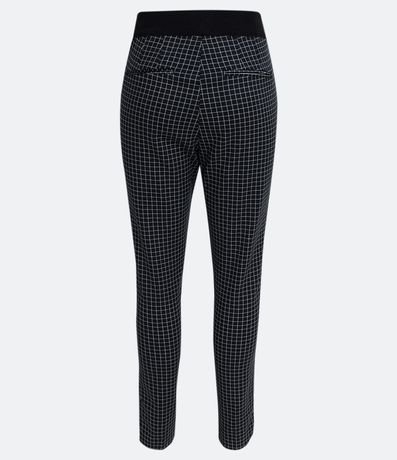 Pantalón Sastrería en Algodón Satin con Estampado Geométrica 7