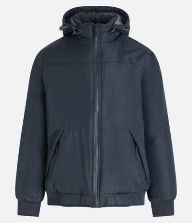 Campera Deportiva con Capucha y Bolsillos con Cremallera