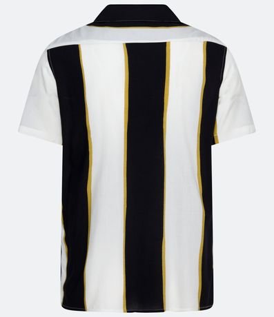 Camisa Manga Corta en Viscosa Rayada 2
