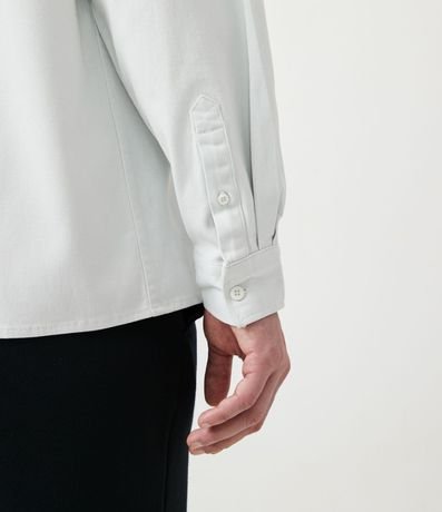 Camisa Oversized en Algodón con Manga Larga y Bolsillos 4