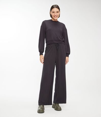 Pantalón Ancho Básico en Algodón Comfy