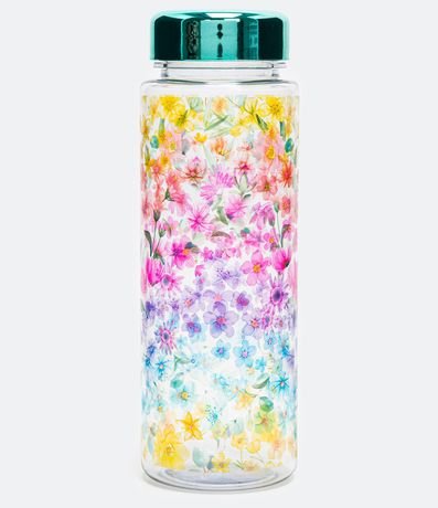Botella em Plástico com Estampa de Flores Capacidad 780ml 1