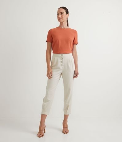 Blusa con Aberturas y Detalles de Pespuntes 6