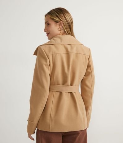 Campera con Cinturón de Ajuste con Bolsillos 3