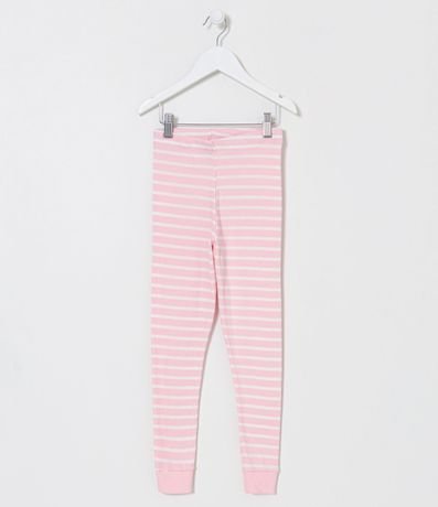 Pantalón de Pijama Infantil en Ribana Rayada - Talle 1 a 14 años 1