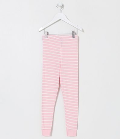 Pantalón de Pijama Infantil en Ribana Rayada - Talle 1 a 14 años 2