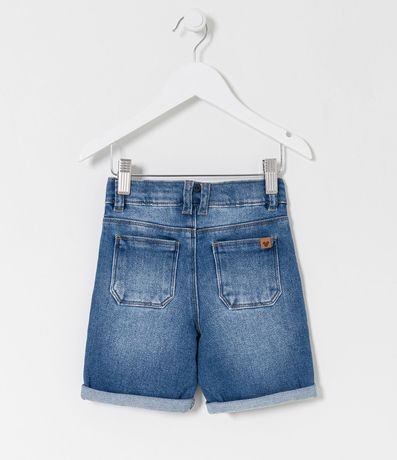 Bermuda Infantil Jean con Estampado Mickey y Tirantes - Tam 1 a 5 años 7
