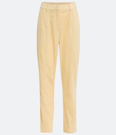 Pantalón Baggy en Terciopelo con Detalles en Recortes 6