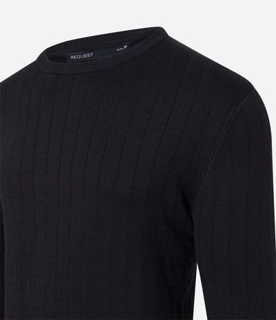 Suéter en Viscosa con Textura en Rayas Verticales 8