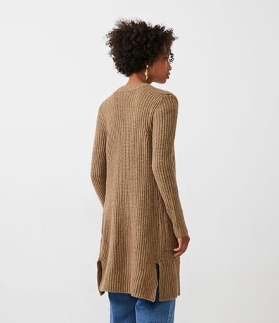 Cardigan Alargado con Bolsillos Delanteros 3