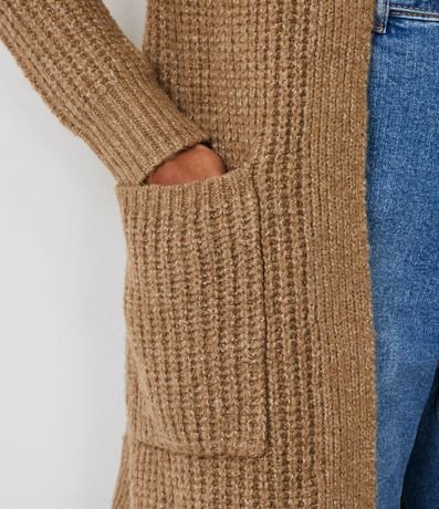 Cardigan Alargado con Bolsillos Delanteros 5