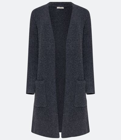 Cardigan Alargado con Bolsillos Delanteros 6