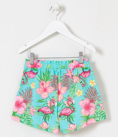 Short Infantil Clochard con Estampado Tropical - Talle 5 a 14 años 2
