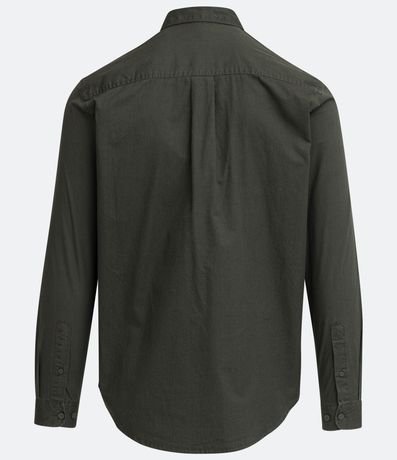 Camisa Manga Larga en Sarga con Bolsillos 7