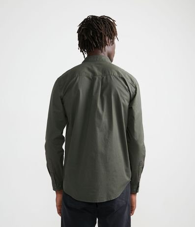 Camisa Manga Larga en Sarga con Bolsillos 2