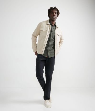 Camisa Manga Larga en Sarga con Bolsillos 5