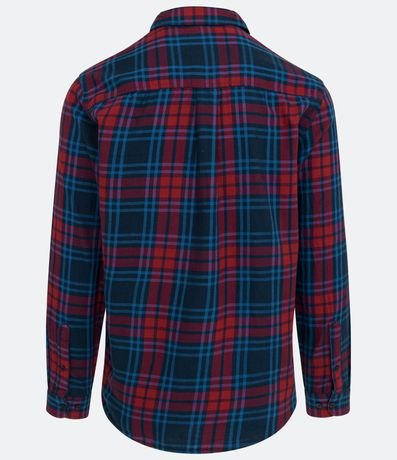 Camisa Comfort de Cuadros en Franela con Manga Larga 7