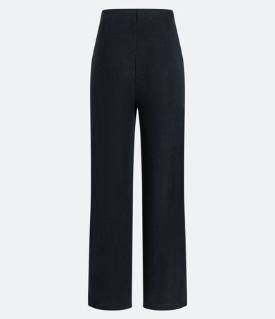 Pantalón Pantalona en Viscosa Acanalada sin Estampado 2