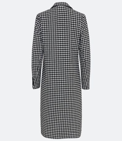 Campera Alargado en Polivelour en Cuadrillé Pied-de-Poule 6